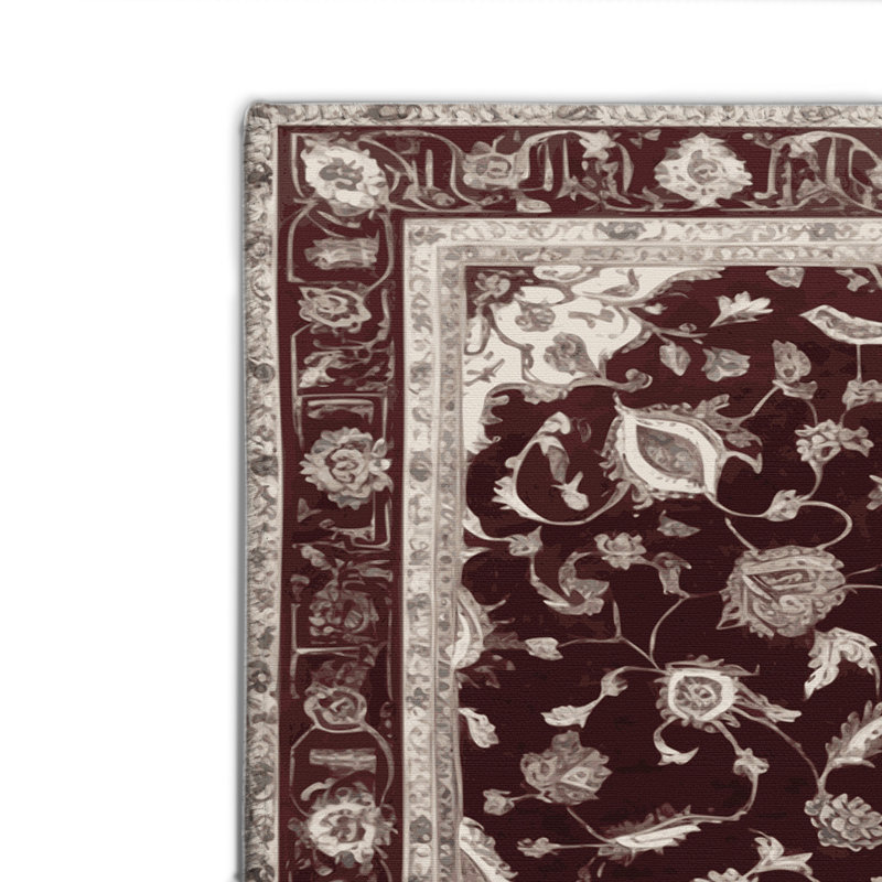 Tapis rouge intérieur et extérieur Tabriz, Rectangle 4pi x 6 pi