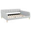 Grand lit de jour rembourré avec 4 pieds de soutien, beige - Lit rembourré doux pour la chambre ou la chambre d'amis-281312564