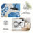 1PC Watercolor Blue Botanical Abstract Boho area rugs for Living Room, Soft and Comfortable, Suitable for all seasons, easy-to-maintain, machine washable Indoor floor mat, Under Table Farmhouse suitable for living room, dining room, bedroom,-129886295