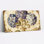 Ensemble de 1 tableau ornemental vintage à motif floral d'hortensia sur toile tendue