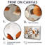 Fleurs de cerisier orange gris botanique VI - ensemble de reproductions d'art mural cerisier en fleurs-107213091-107213096