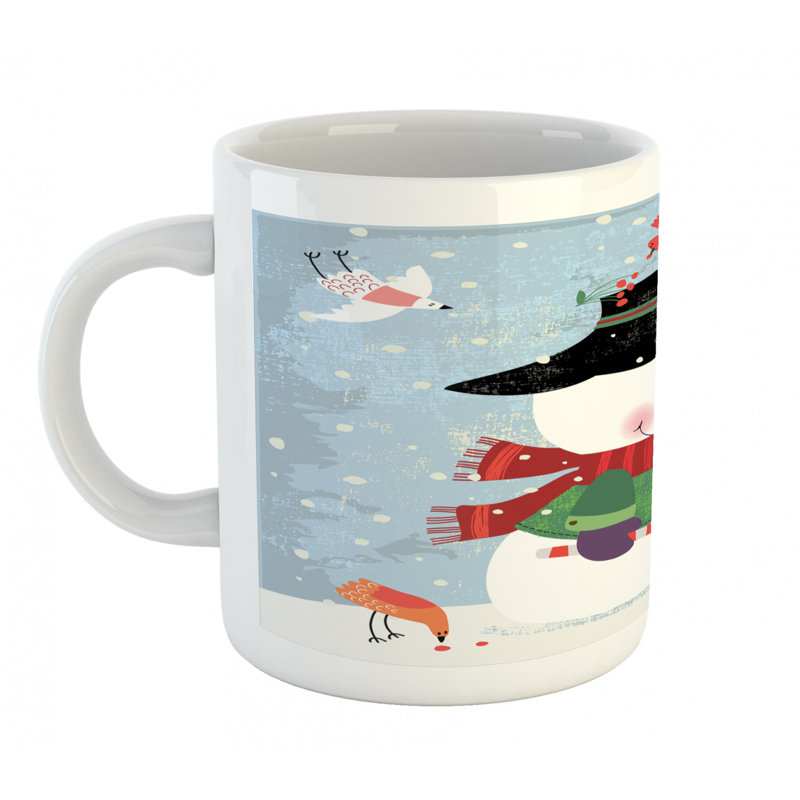 Grande tasse à café bonhomme de neige