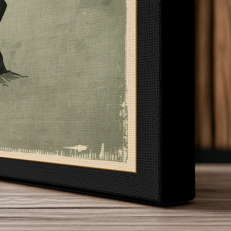 Blossom Crown Botanical - Wrapped Canvas, 18x12 - 45.7 x 30.5 cm, Black Border
