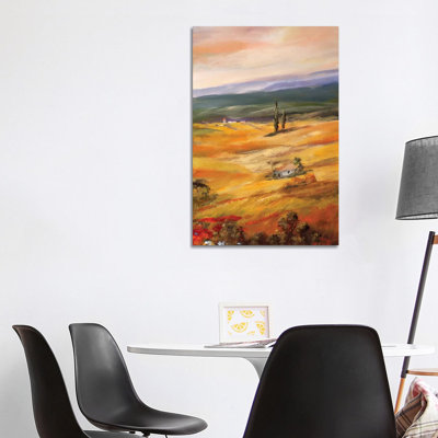 Triptych Panel III by Katharina Schöttler - Wrapped Canvas Painting