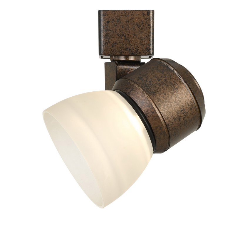Cal Lighting Integrated LED Track Fixture Rust Finish 5.25" H 700 Lumen Dimmable Light