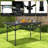Black Aluminum Camping Table For 4–6 People With Carry Bag