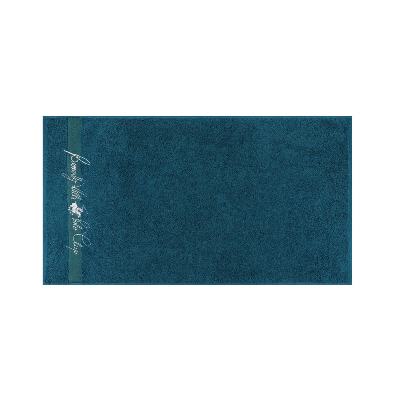 Ensemble de serviettes 4 pièces 100% coton, Bleu foncé / Bleu clair / Blanc