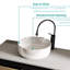 , Lavabo en céramique blanc brillant élégant - intégré, en céramique, résistant aux taches, facile à essuyer, 15,53 po de largeur, profond, 4,78 po de hauteur, 17,39 lb, rehausse le décor de la cuisine