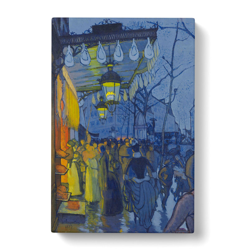 Avenue De Clichy by Louis Anquetin - Wrapped Canvas Painting, 50cm H x 35cm W x 3cm D