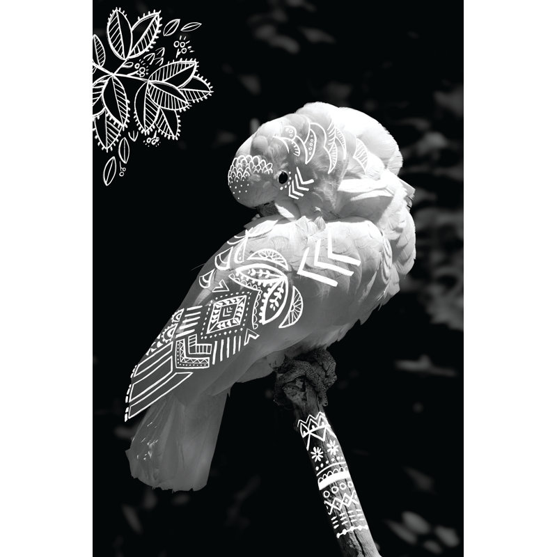 Draw Bird Draw - Wrapped Canvas Print, 46cm H x 30cm W x 3.8cm D