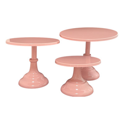 3 Piece White Round Cupcake Stand