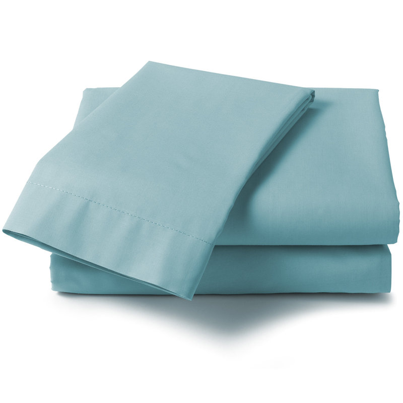Israella Cotton Blend Fitted Sheet, Kingsize (5'), Aqua