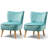 Tocco Velvet Slipper Chair-2046642397