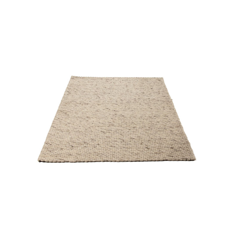 Handgefertigter Wollteppich aus in Hellgrau melier Hand Loomed Wool Mottled light grey Indoor Rug, Rectangle 160 x 230cm