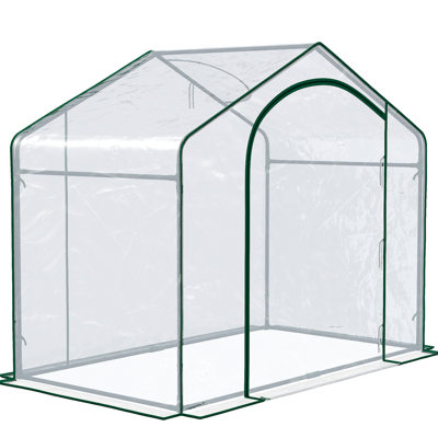 Serre 6 pi x 3 pi 5 pi avec cadre en acier pour jardin