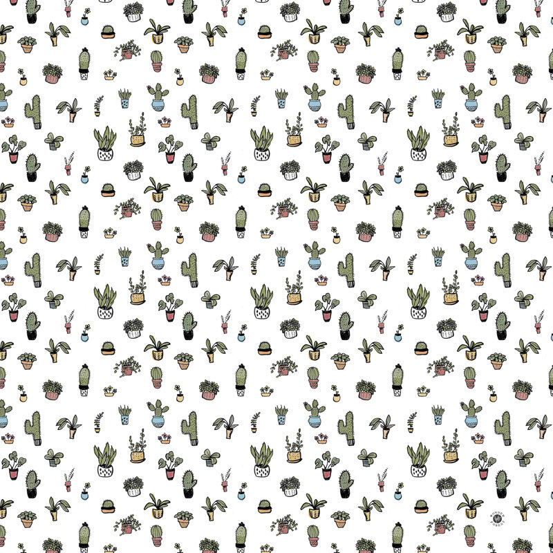 Plant Plant - impression sur toile tendue, H 30 po x l 30 po, Non, Cadre flottant érable
