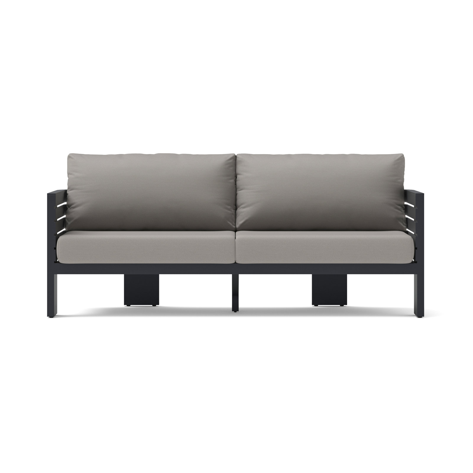 Ari 80" Sunbrella® Patio Sofa, Olefin Charcoal