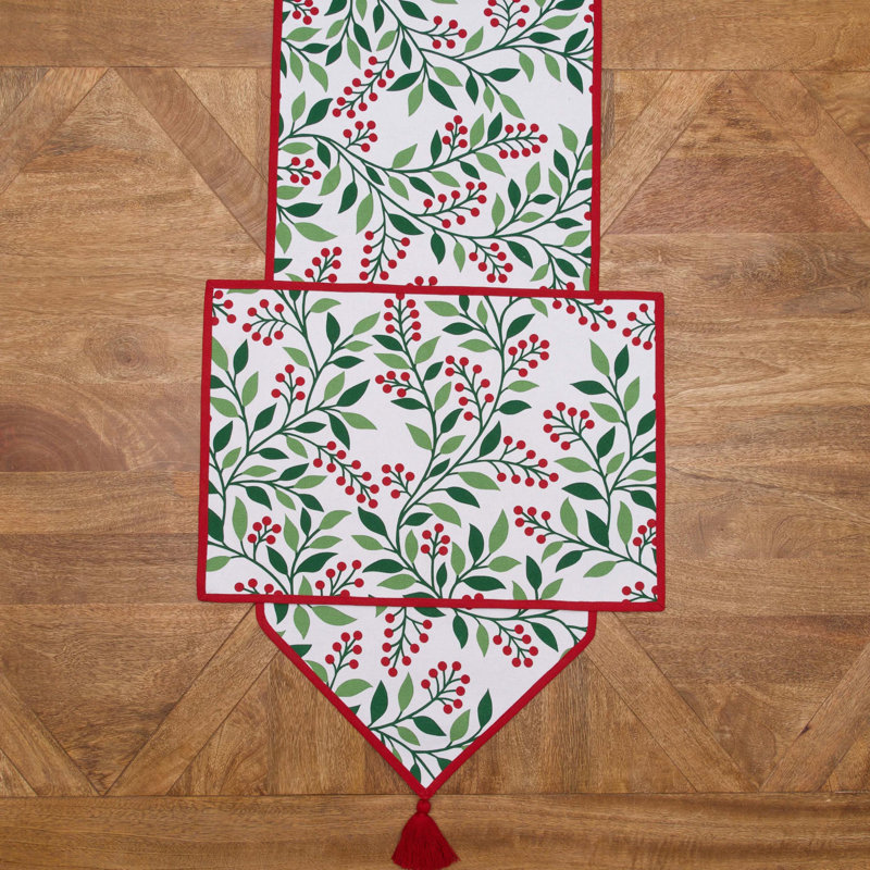 Ensemble de 6 napperons Berry Botanical Christmas