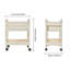 54cm H x 41.5cm W 2 - Cabinet Utility Cart with Wheels