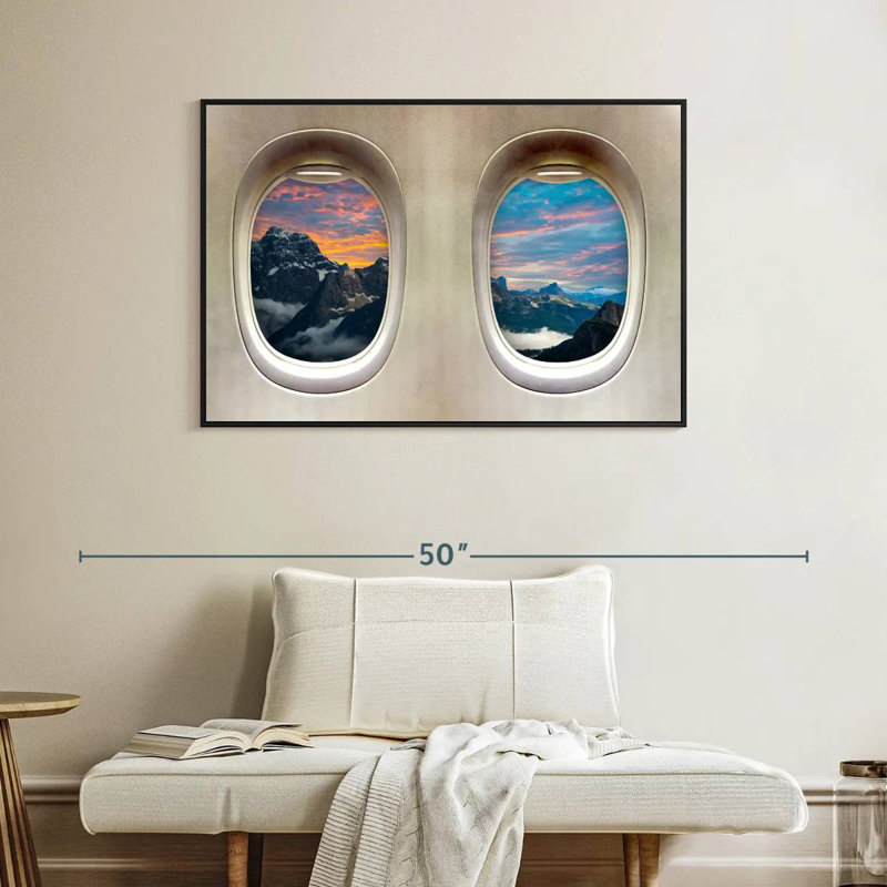 Mehar Transcontinental Airplane Windows, 27" H x 40" W