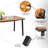 Eryn-Louise 6 - Person Acacia Wicker Patio Dining Set with Rectangular Table