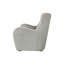 Chaise pivotante grise avec accents de couleur zinc, profondeur de 32 po, largeur de 33 po, hauteur de 36 po, transitionnel transitionnel, l H x P P, 73 lb