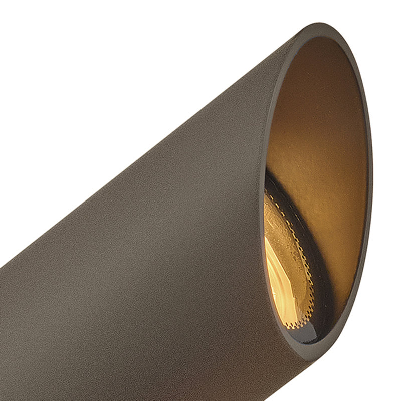 Textured Brown Aluminum LED Spot Light - Outdoor Wet Rated