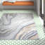 Tapis abstrait gris / or / blanc Katelin-1969739644