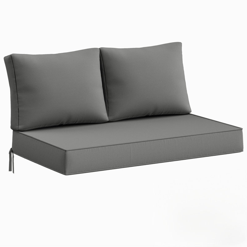 Coussin de siège / de dossier pour causeuse Wynee, Gris clair