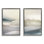 Ensemble de cadres flottants 2 pièces Mountain Peaks & Neutral Lake, design par Gemma Bardot