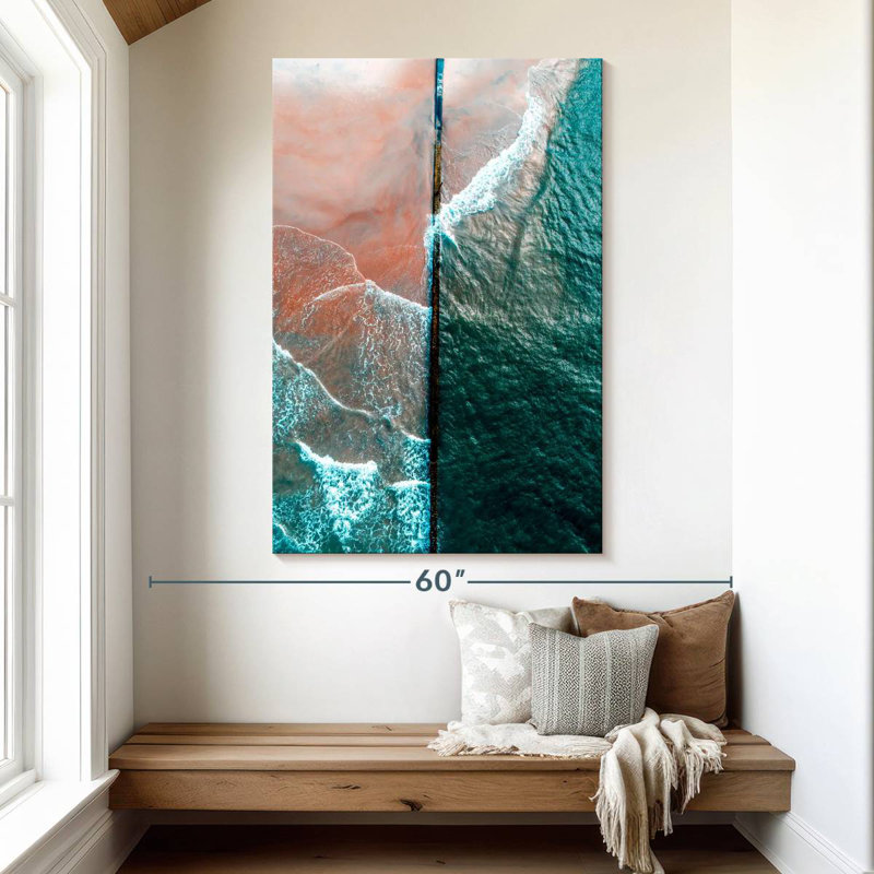 Gillard Crashing Waves en Virginie, H 51 po x l 34 po