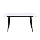 Stone Top Metal Base Dining Table