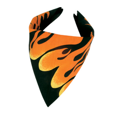 Flame Bandana - 22" x 22" - Pack of 12