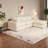 Compression Cloud Sectionals, Chenille 108 Inch Modern Home Lounge Sofa