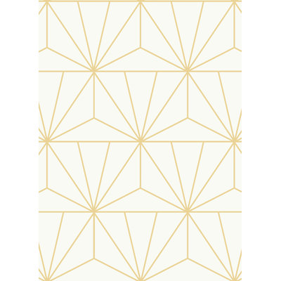 Papier peint adhésif géométrique doré standard