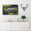 Steam Train in Scotland Abstract - Wrapped Canvas-56642615