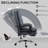 Microfibre Vibration Massage Office Chair, Dark Gray-106882791