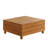 Nichael Barton 31.9" Wide Outdoor Eucalyptus Square Wood Coffee Table with Lift Top Storage Compartment