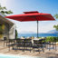 Gerken 116' Square Cantilever Umbrella, Weighted Base Does Not Include-1557226375-1557226374-1546256966