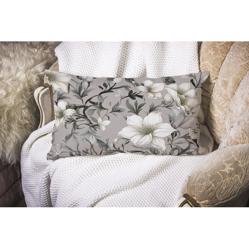 Coussin Petal Perfection, Argent argent