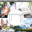 Table pliante 47 po pour camping - Hauteur réglable, légère, portable, maison, garage, espaces de pique-nique, pique-nique léger et robuste, tâches intérieures