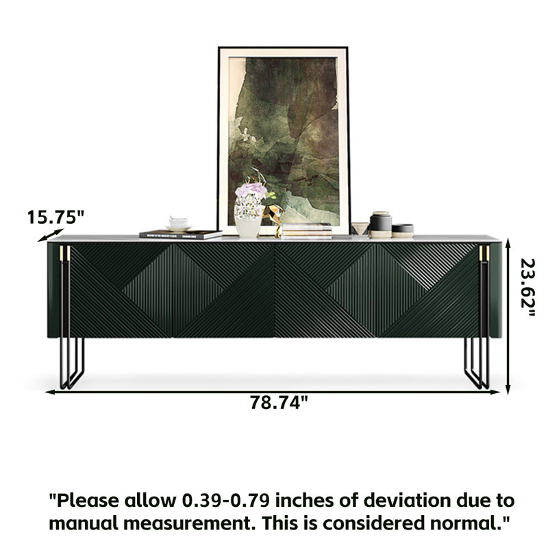 Meuble télé 78,74 po, H 23,62 po x l 78,74 po x P 15,75 po