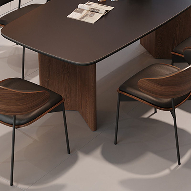 Table de salle à manger avec support complet, H 29,52 po x L 62,99 po x l 31,49 po