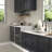 Matt Black 19" Kitchen Faucet With Single Handle - Stainless Steel 304 For A Sleek Look In Matte Practical Home Bathroom Utility-1055152891