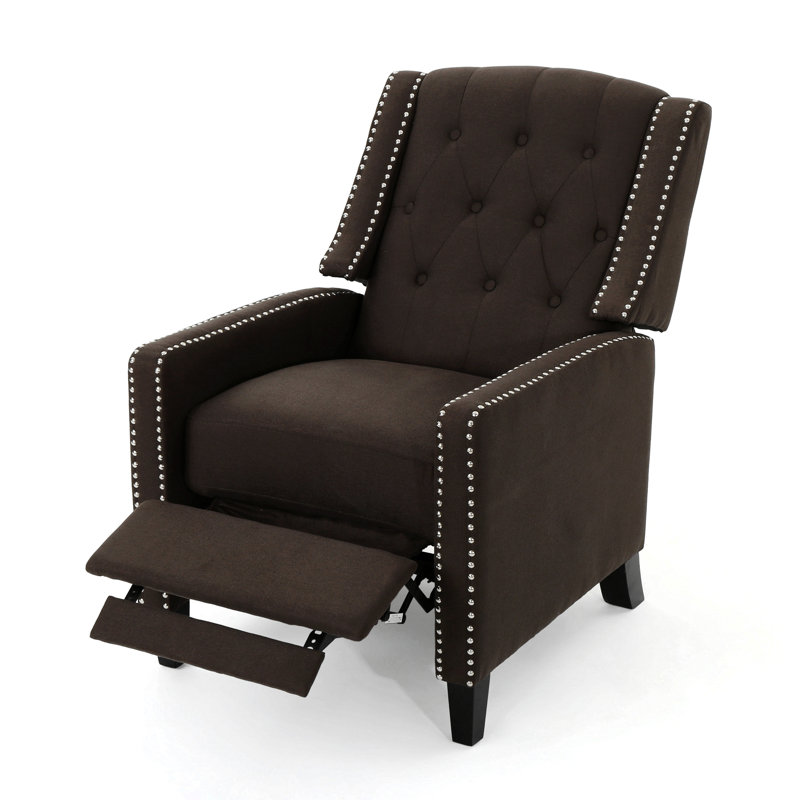 Heidegret Upholstered Recliner, Coffee Fabric