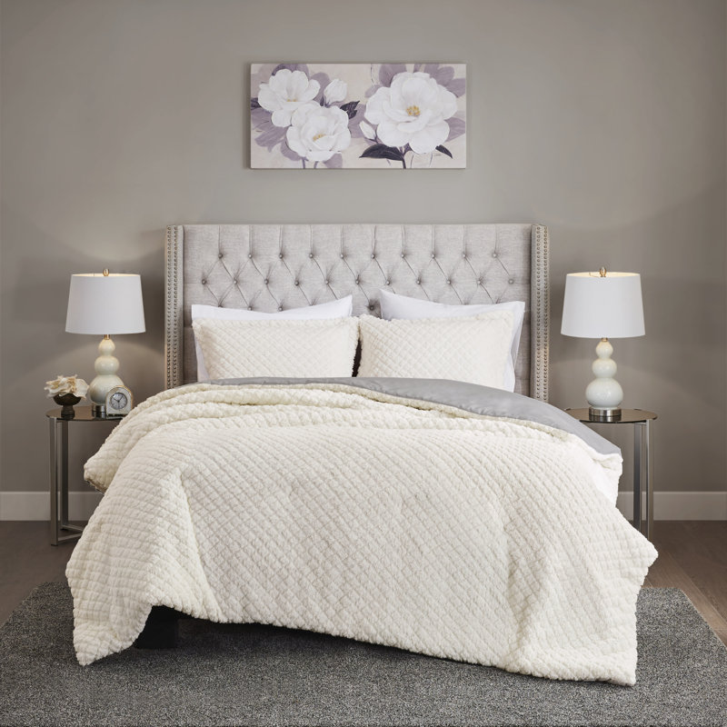 Adler Sherpa Reversible Comforter Set, Twin Comforter + 2 Shams
