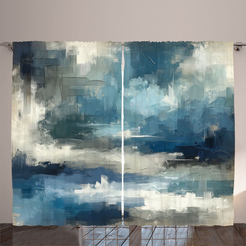 Semi Sheer Curtain Pair, 54'' W x 84'' L