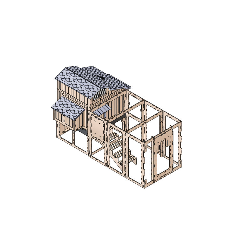 16 Square Feet Chicken Run For Up To 8 Chickens