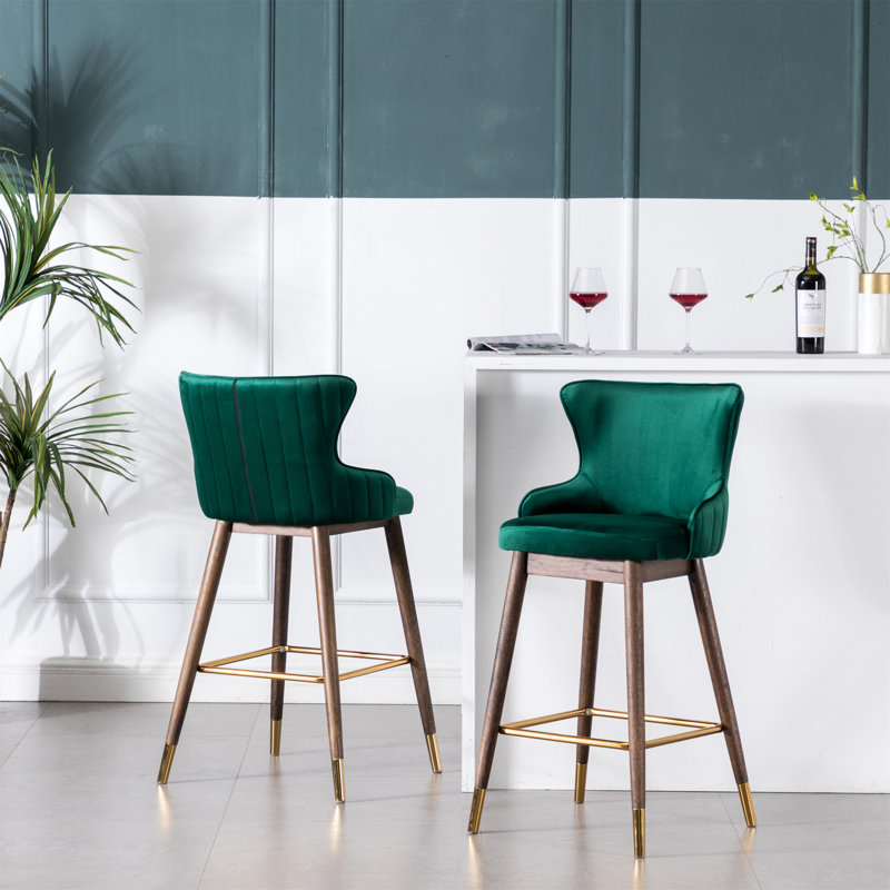 Ensemble de tabourets à oreilles, Vert