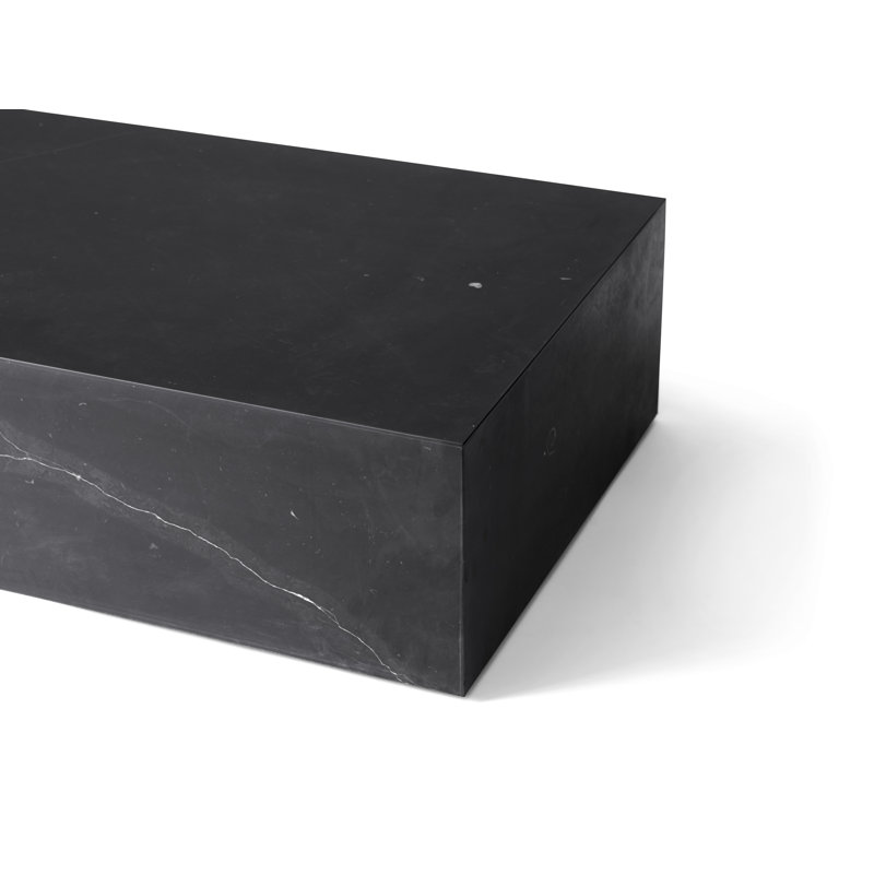 Plinth Coffee Table, Black Marquina